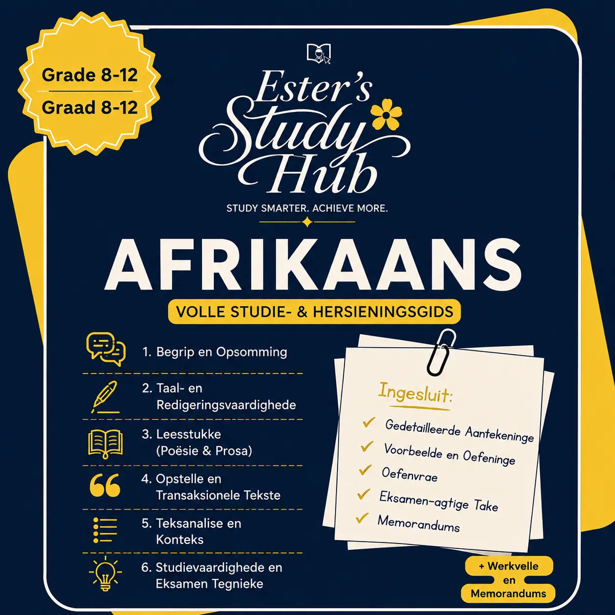 CAPS & IEB Afrikaans Study Notes